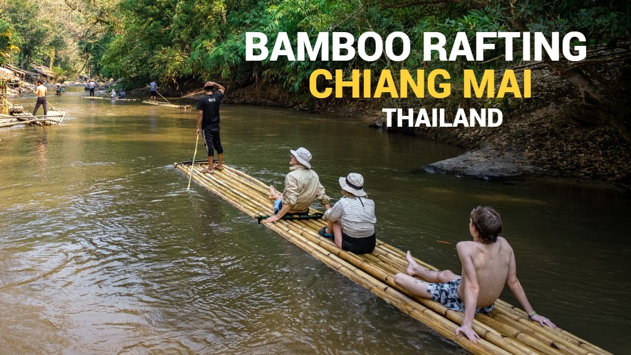 Bamboo Rafting Chiang Mai with Blue Elephant Thailand Tours ล่องแพเชียงใหม่ แม่วาง