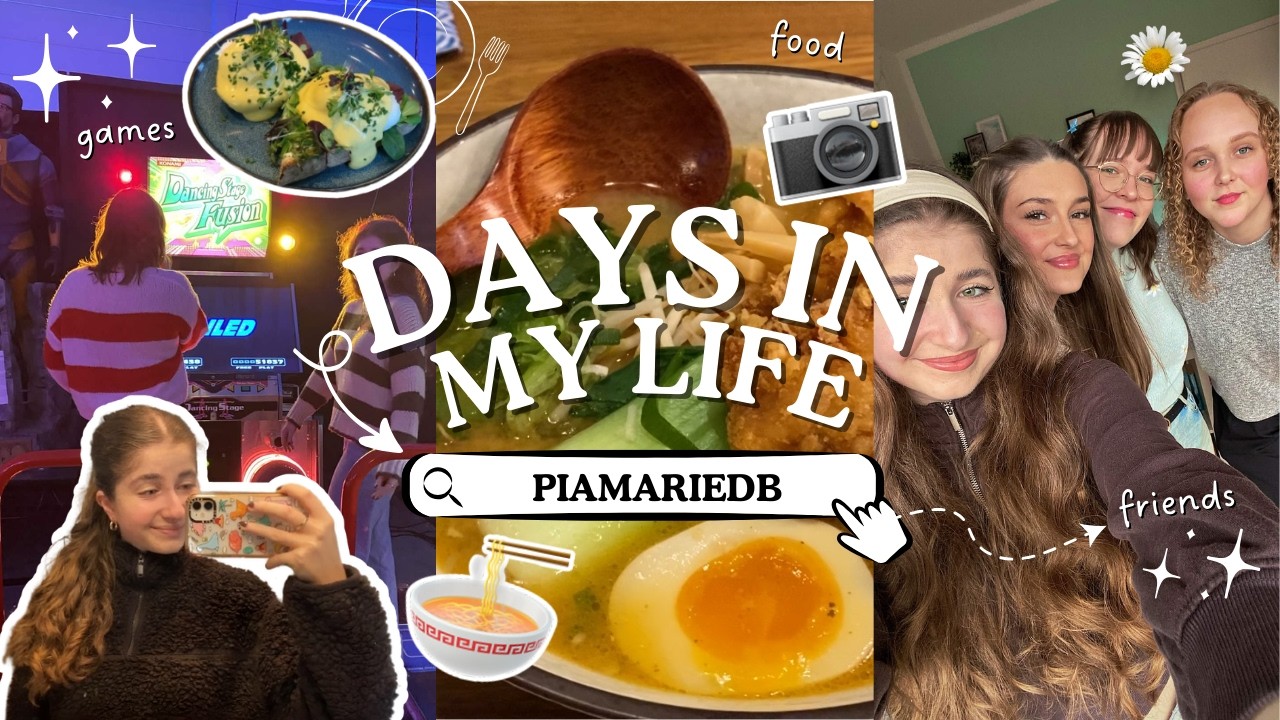 DAYS IN MY LIFE 🤍 | sushi & ramen, videospielmusem & zeit mit freunden! | piamariedb