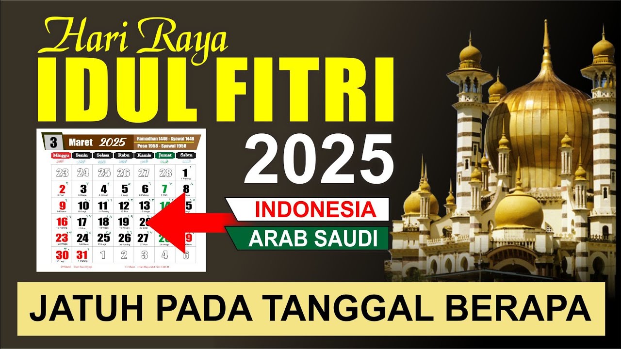 Hari Raya Idul Fitri 2025 jatuh pada tanggal berapa - Muhammadiyah, Pemerintah dan Arab Saudi