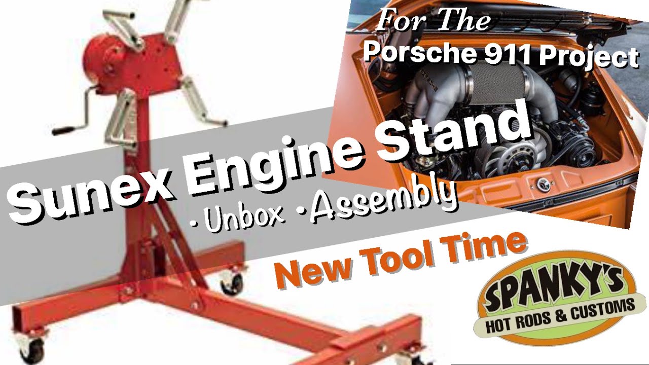 Awesome New Universal Rotating geared Engine Stand 8300ga Sunex Summit unbox and assemble #tools