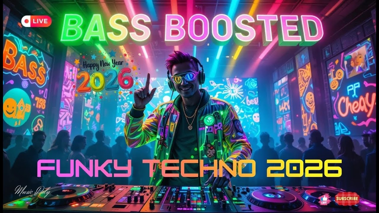 BASS BOOSTED FUNKY TECHNO MIX 2026 🔊 Groovy Bass Techno | High-Energy Club & Festival Beats