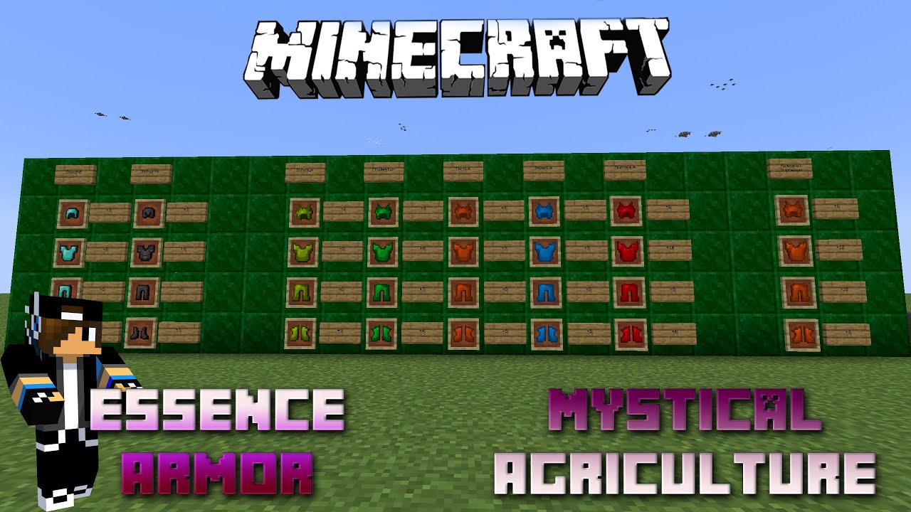 Essence Armor 🍎🪴🍋 Minecraft Mystical Agriculture Tutorial 🍎🪴🍋 English 🍎🪴🍋 #Minecraft