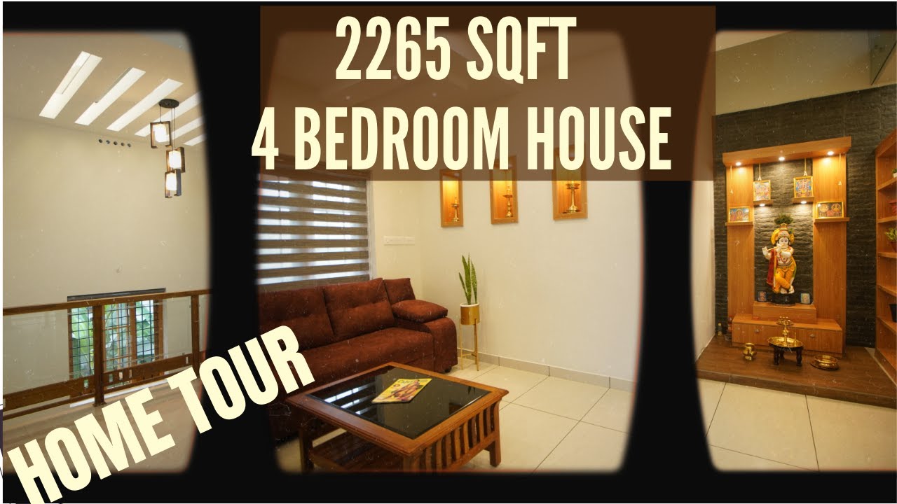 Home tour 🏠 |  2265 sqft 4 bedroom Modern Kerala house tour ✨✨