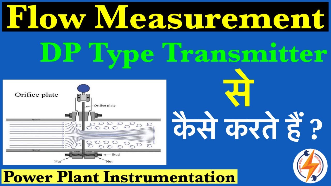 Flow Measurement using Differential Pressure Type Transmitter | Orifice Plate Flow Calculation | DP