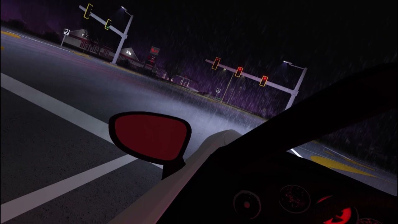 roblox greenville - driving in the rainy season + VR