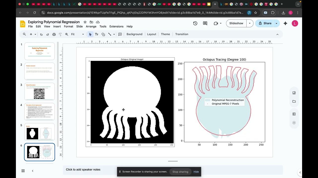 Can we use Polynomial Regression to trace an object in a image?