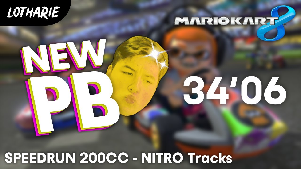 (34:06 - NEW PB) - Speedrun Mario Kart 8 (Nitro Tracks 200CC)
