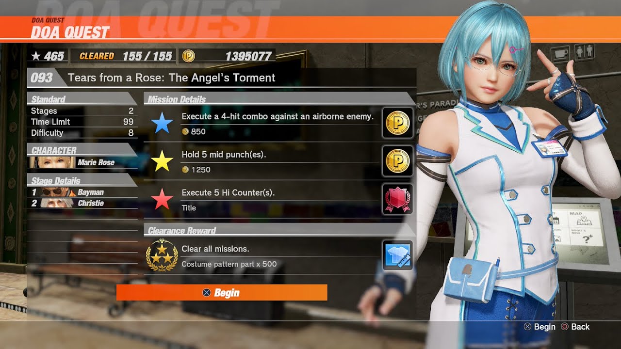 Dead or Alive 6 [PS4] - DoA Quest 093 (Three Stars)