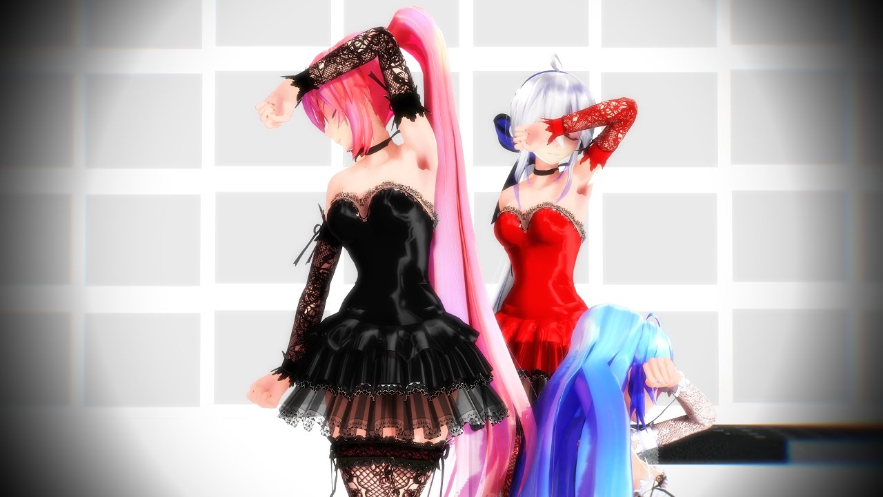 【MMD】WAVE【Tda式改変ミク、ルカ、ハク】