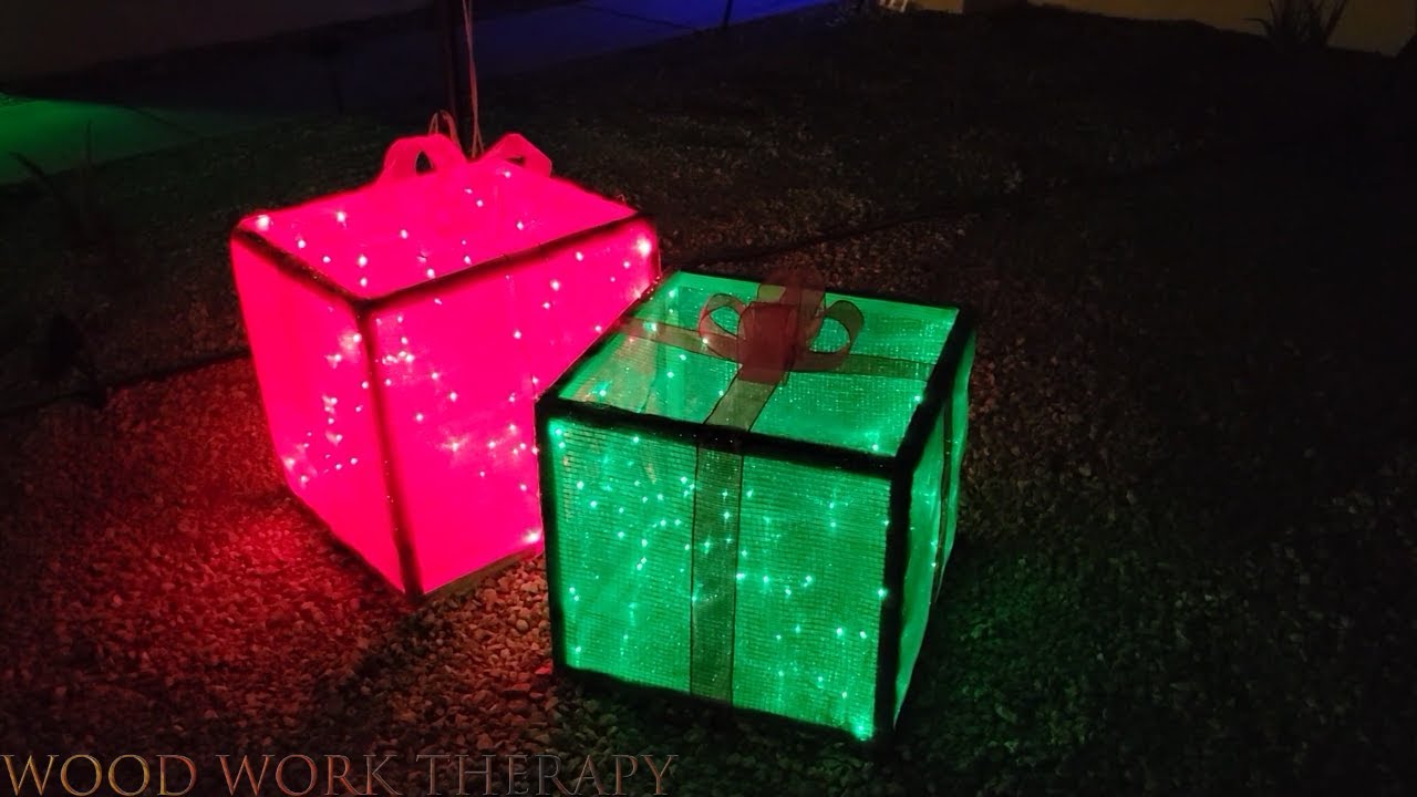 DIY Christmas Decor: Building Light-Up Gift Boxes for Your Holiday Display