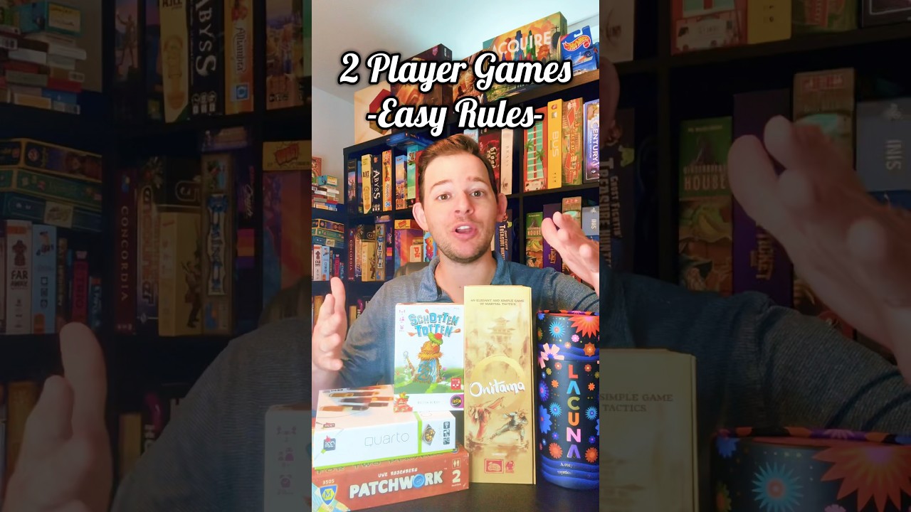 EASY 2 Player Games! #boardgames #familyfriendly #gamereview #top5 #familygames #gamenight #review
