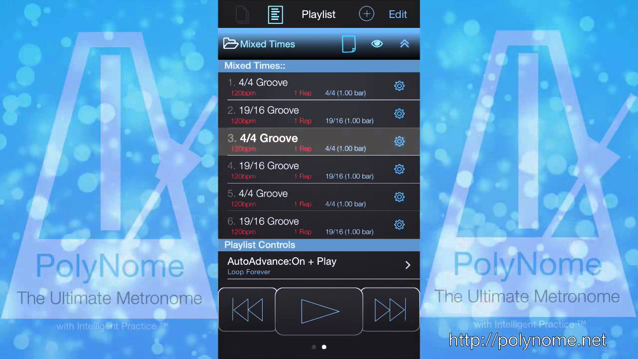 PolyNome - The Ultimate Metronome: Mixing Time Signatures