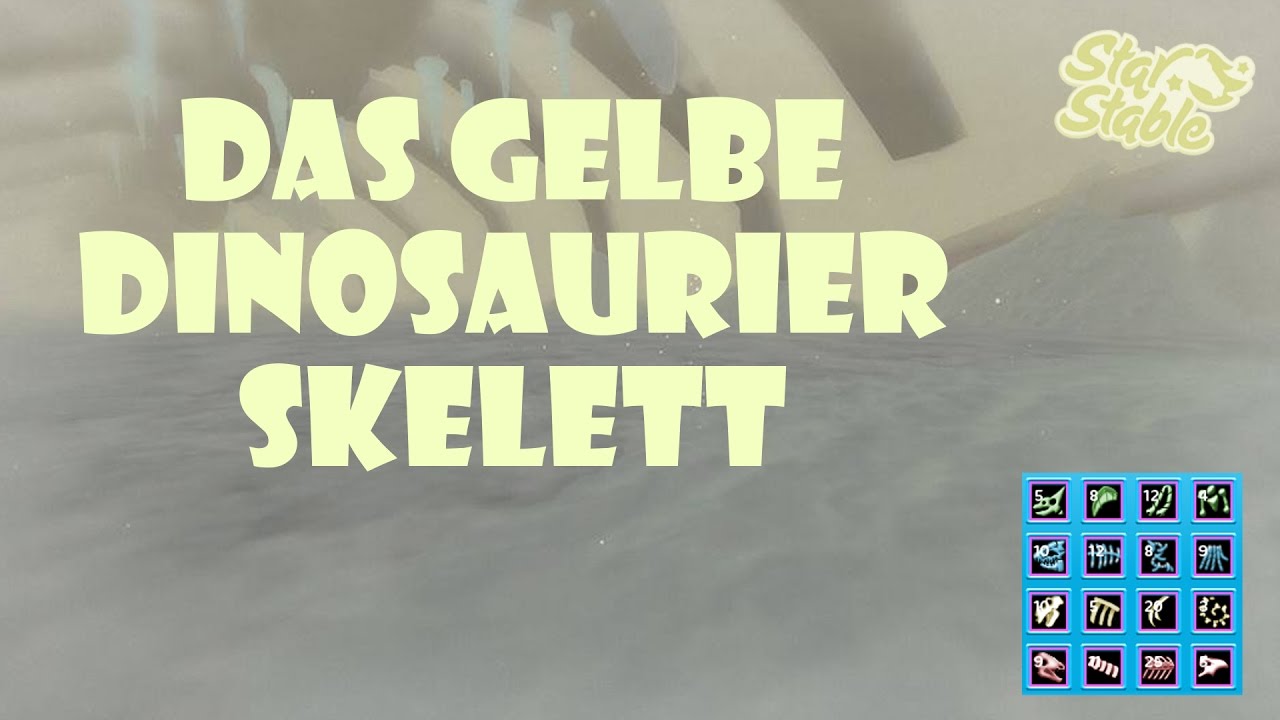 Star Stable [SSO]: Das GELBE Dinosaurier Skelett | The YELLOW Dinosaur Skeleton