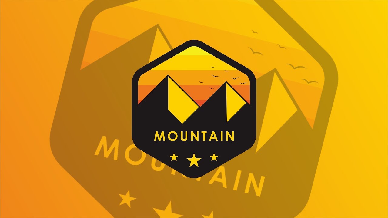 Creative Mountain Logo Design Inspiration   CorelDRAW Tutorial