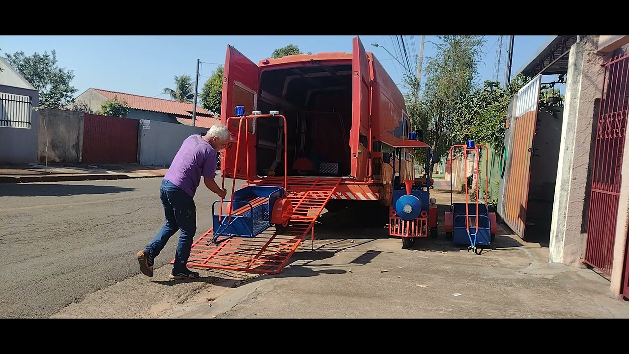 como   carregar os trenzinhos para alugar