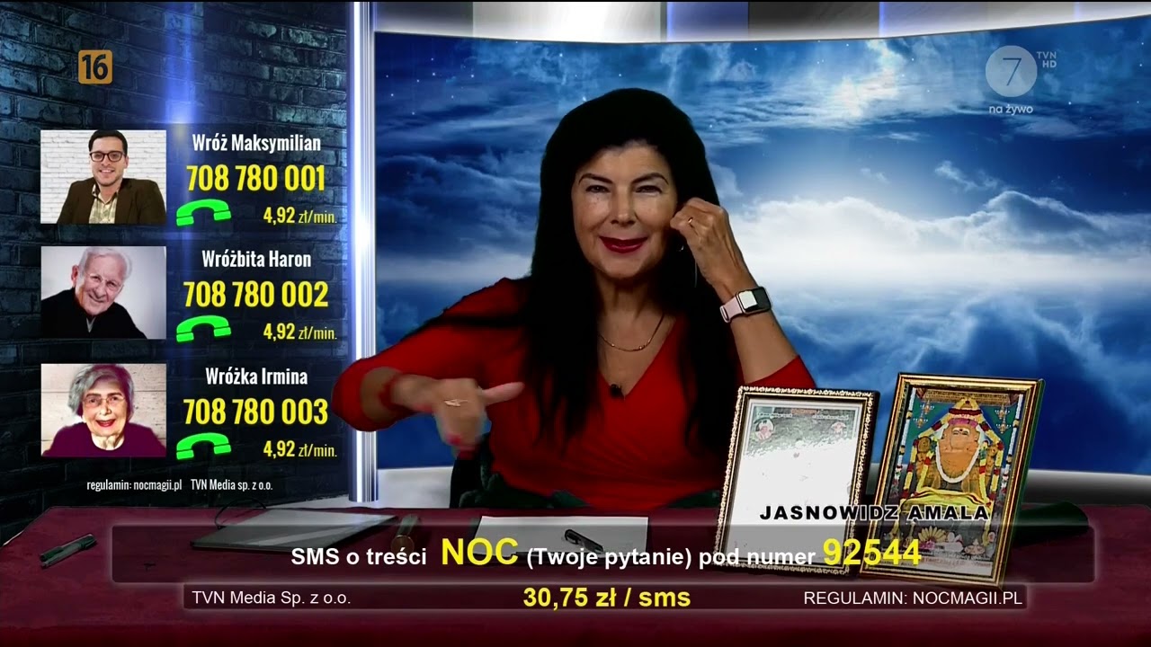 TVN 7 - Fragment programu ezoterycznego (noc 16.10.2022)