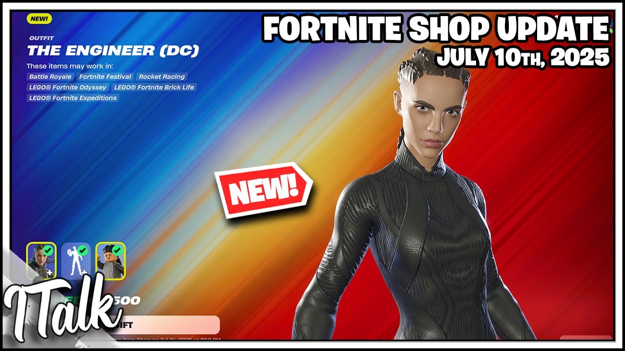 Fortnite Shop *NEW* MISTER TERRIFIC & THE ENGINEER SKINS! [July 10th, 2025] (Fortnite Chapter 6)