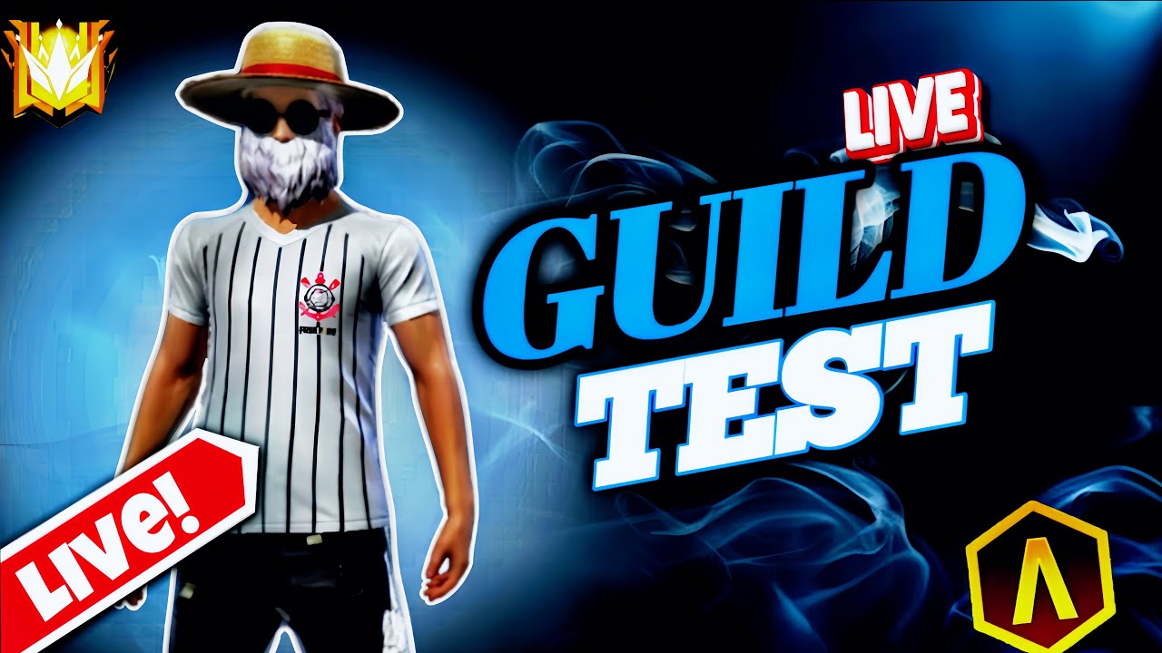 Free Fire Live Guild Test 🔥 1v2 Custom #freefirelive #guildtest