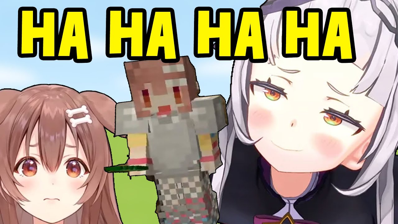 Shion mocks Korone for not knowing how to buy armor [Hololive]
