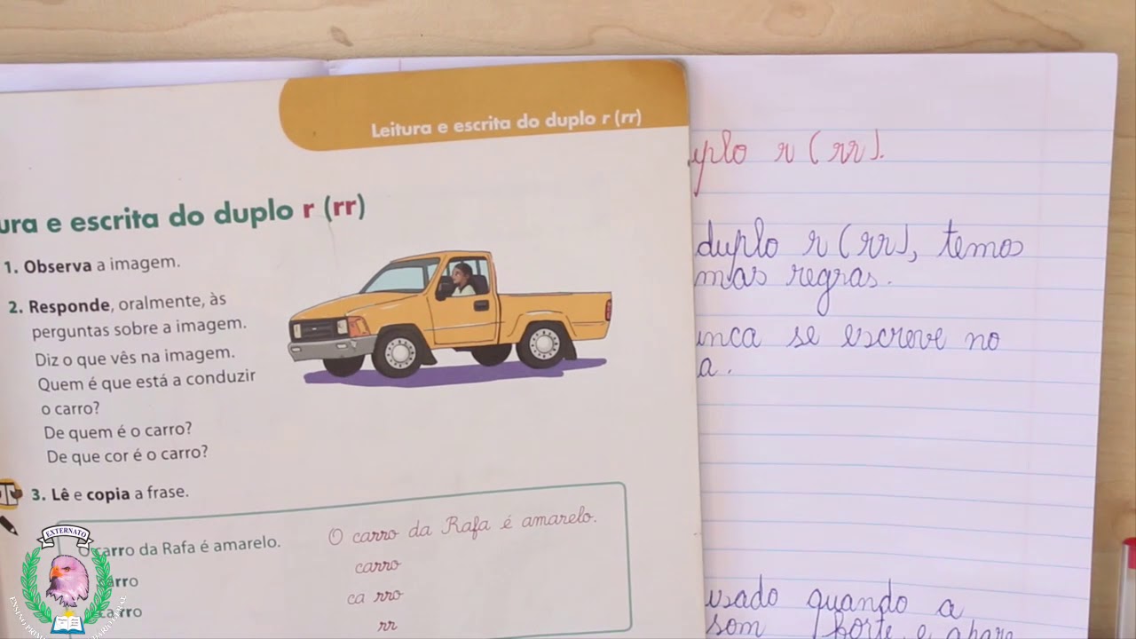 Aula de Portugues da 2ª Classe: leitura de duplo r