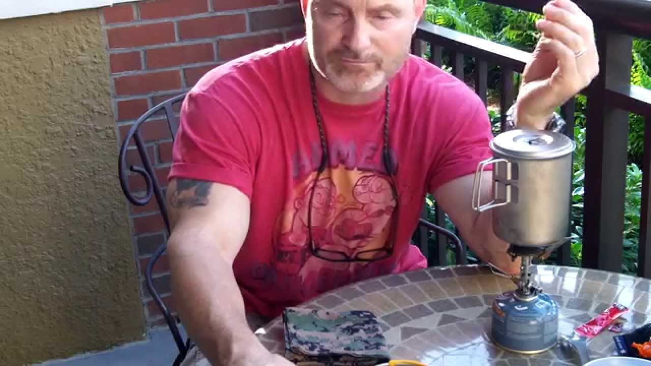 Snow Peak Mini Solo Titanium Cookset- Boil Test