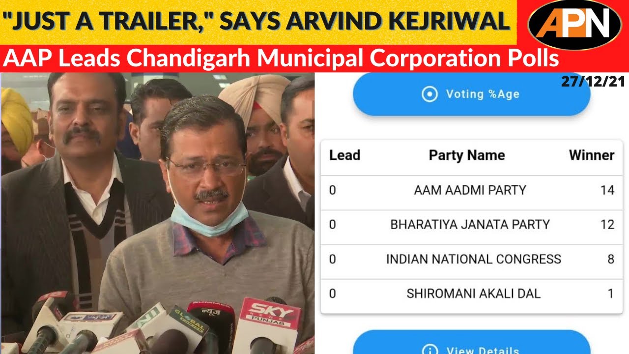 Live: AAP Wins 14 Wards In Chandigarh Municipal Corporation Elections - Chandigarh News