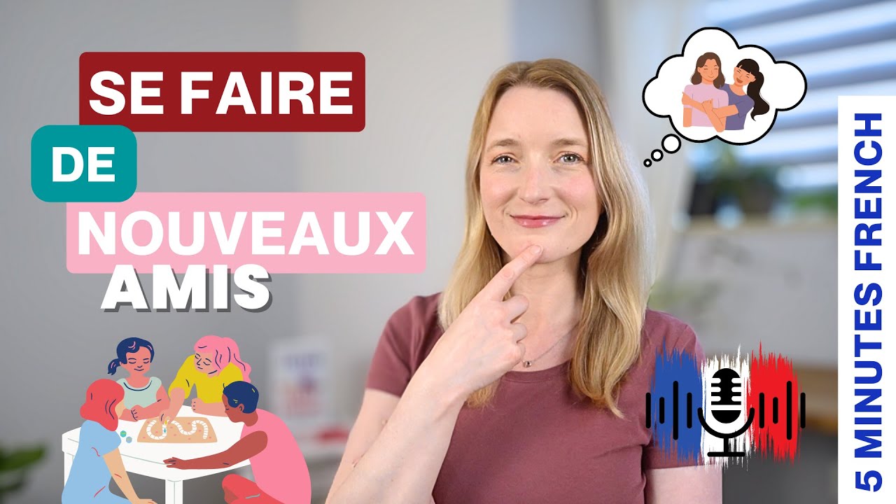Se faire de nouveaux amis - Making New Friends | 5 Minutes Slow French with Subtitles