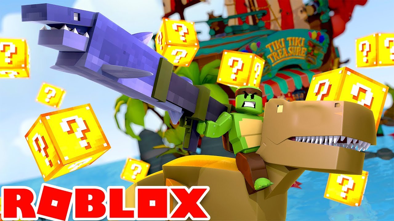 Roblox - DINOSAURS, DRAGONS, NINJAS AND LUCKY BLOCKS? WHAT COULD GO WRONG!?