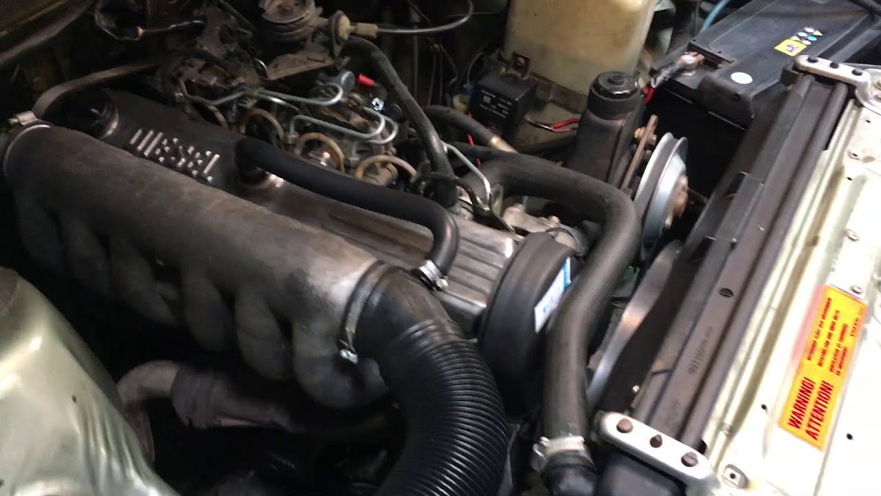 D24 Cold start Volvo 240 GLE D6 1985