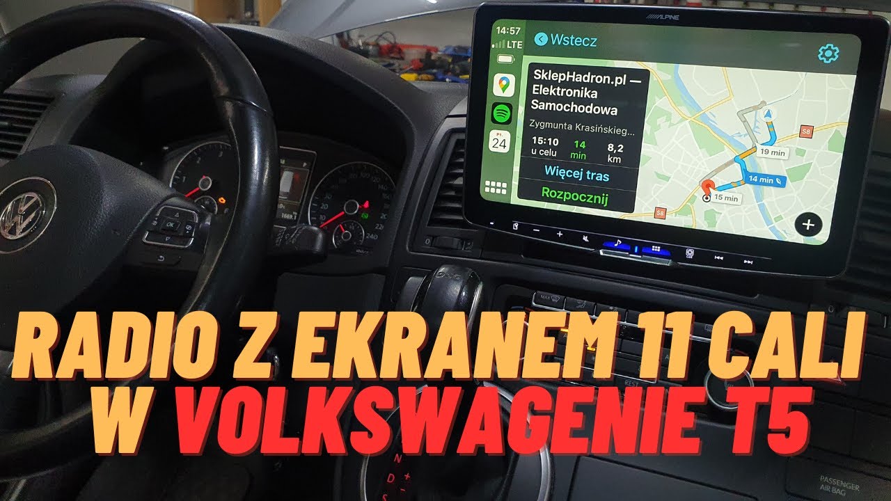 Radio Android Auto i CarPlay do Volkswagena T5 (Alpine iLX F115D - Halo 11) z 11 calowym ekranem!