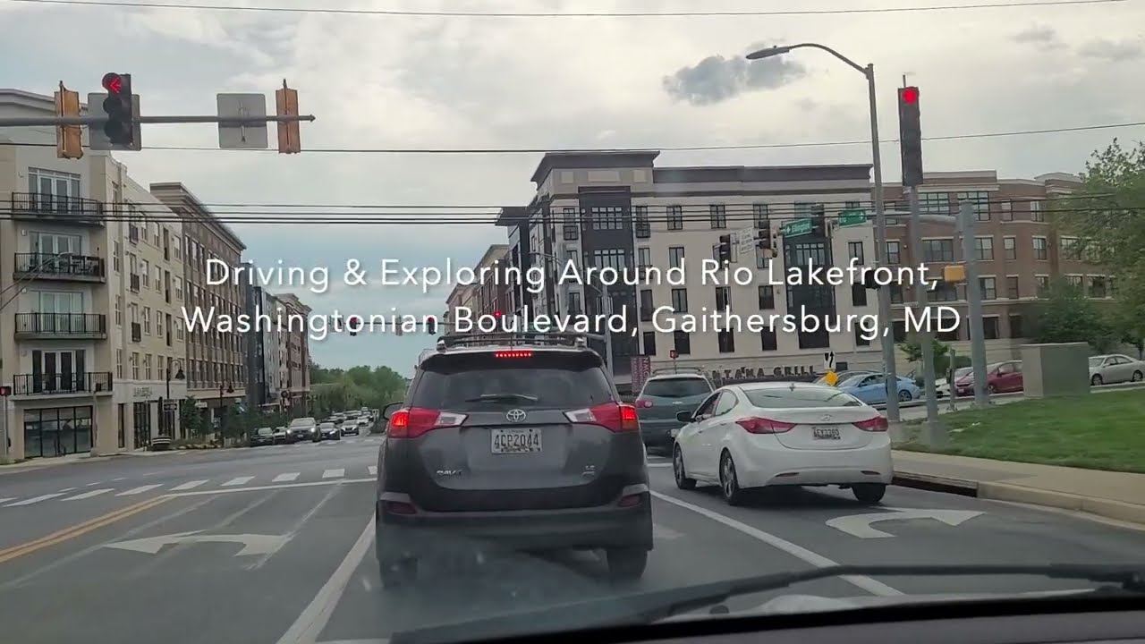 Driving & Exploring Around Rio Lakefront, Washingtonian Boulevard, Gaithersburg, MD