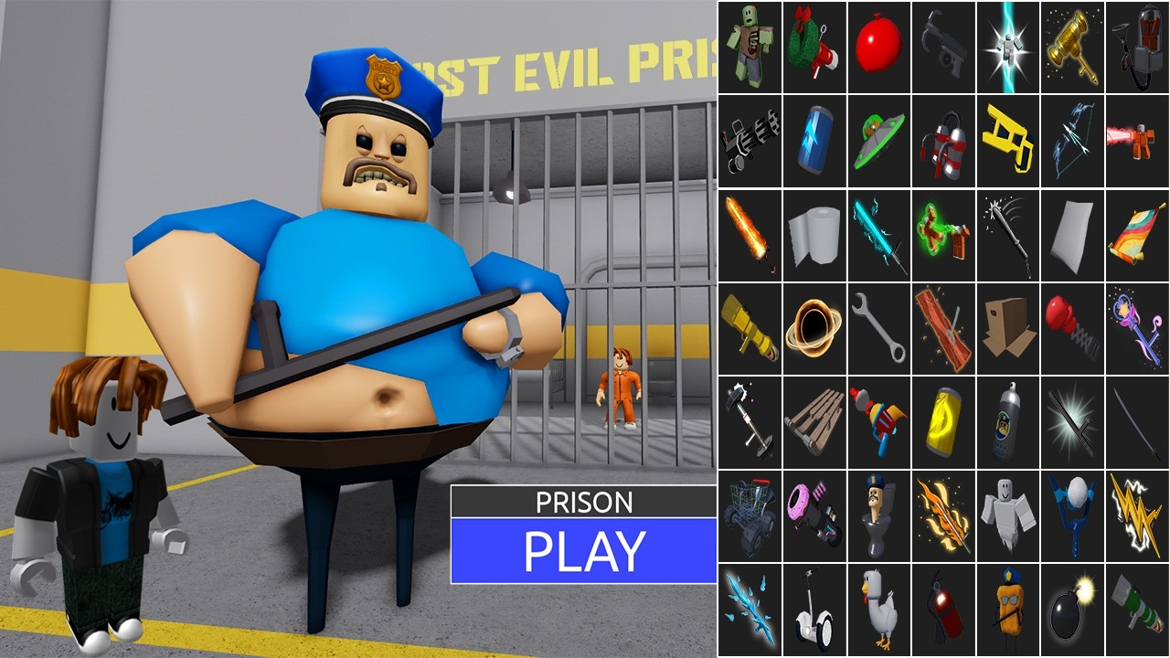 All Items Unlocked BARRY'S PRISON RUN OBBY ZOMBIE MODE 2026 - Roblox Update All Morphs Gameplay 2026