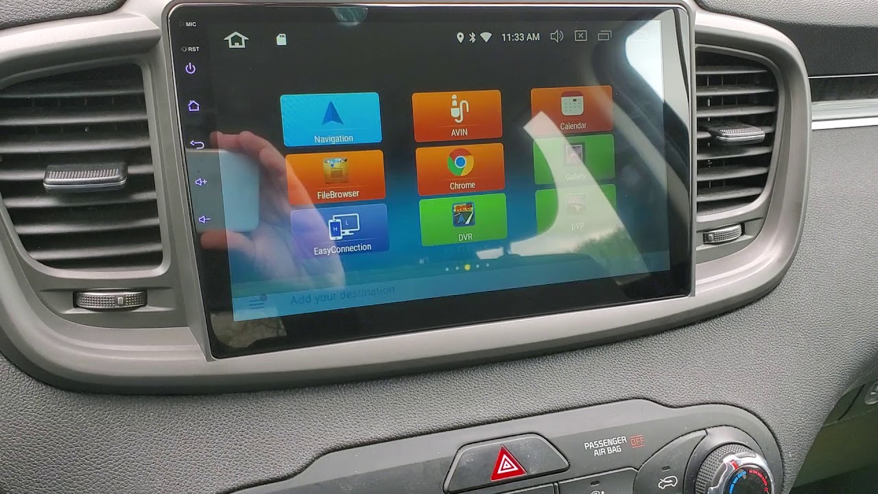 Dasaita 10.5 inch android head unit installed 2016 kia sorento