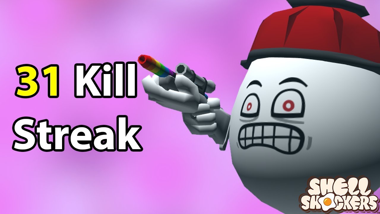31 Kill Streak with Crackshot! | Shell Shockers