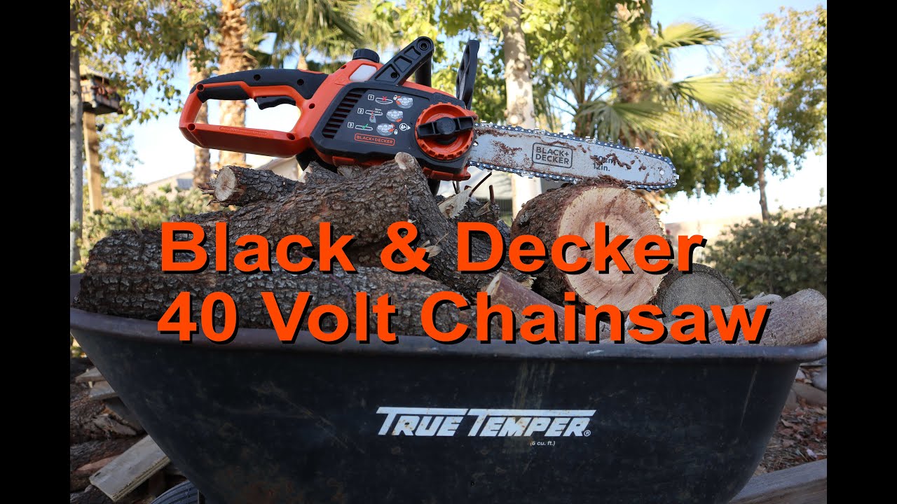 Black & Decker 40V Chainsaw Setup and Review