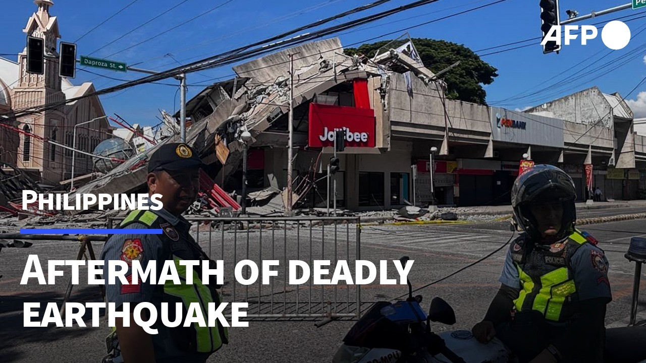 Aftermath of deadly earthquake in southern Philippines | AFP