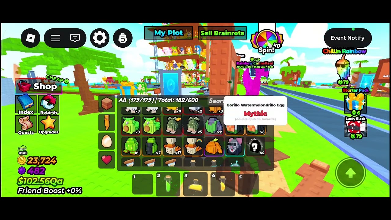 MFB (MY FISHING BRAINROTS)OP AA (OP ADMIN ABUSE) #roblox #myfishingbrainrots 