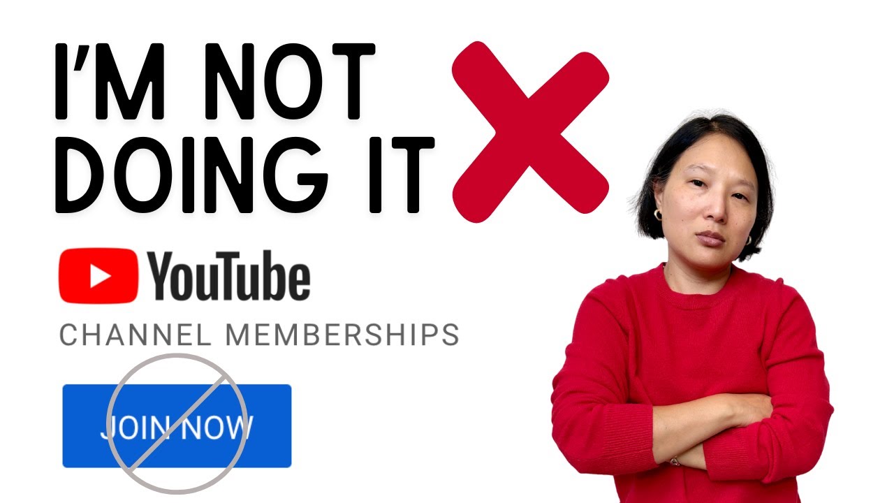 Everyone&rsquo;s Starting A YouTube Membership&hellip;But I Won&rsquo;t