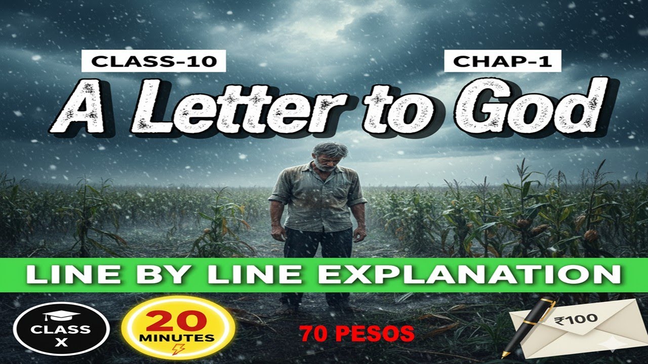 Class 10 English Chapter 1 | A Letter to God | Summary & Line by Line Explanation in Hindi |