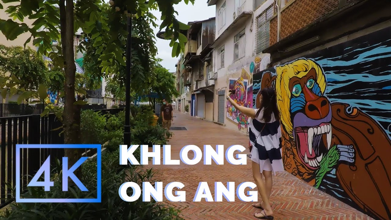 Khlong Ong Ang | [4K 60FPS] Virtual Walking Tour | Bangkok, Thailand