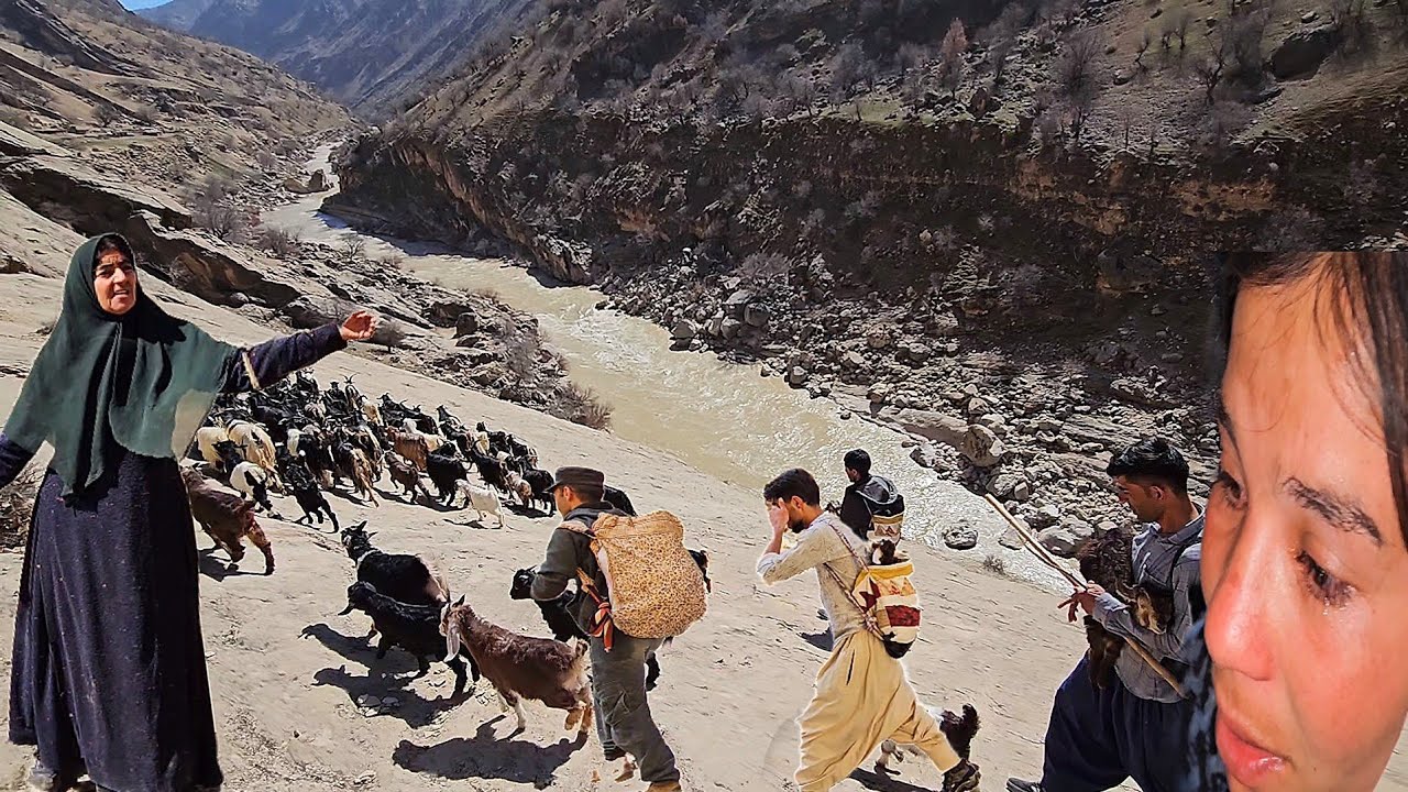 💔Tears of farewell, steps of migration 🚶&zwj;♂️💧 | Narrative of a difficult nomadic day🥺