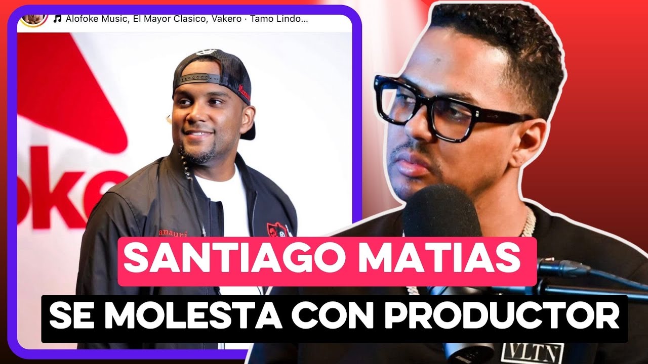 Santiago Mat&iacute;as se molesta con productor Manauri Jorge