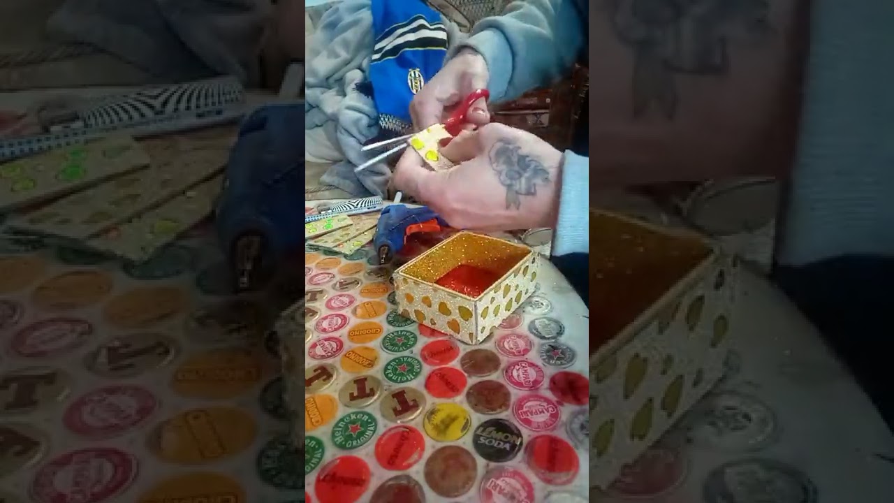 🌹regalo fai da te🌹!Riciclo creativo! Scatola porta anelli con cartone e gomma Eva