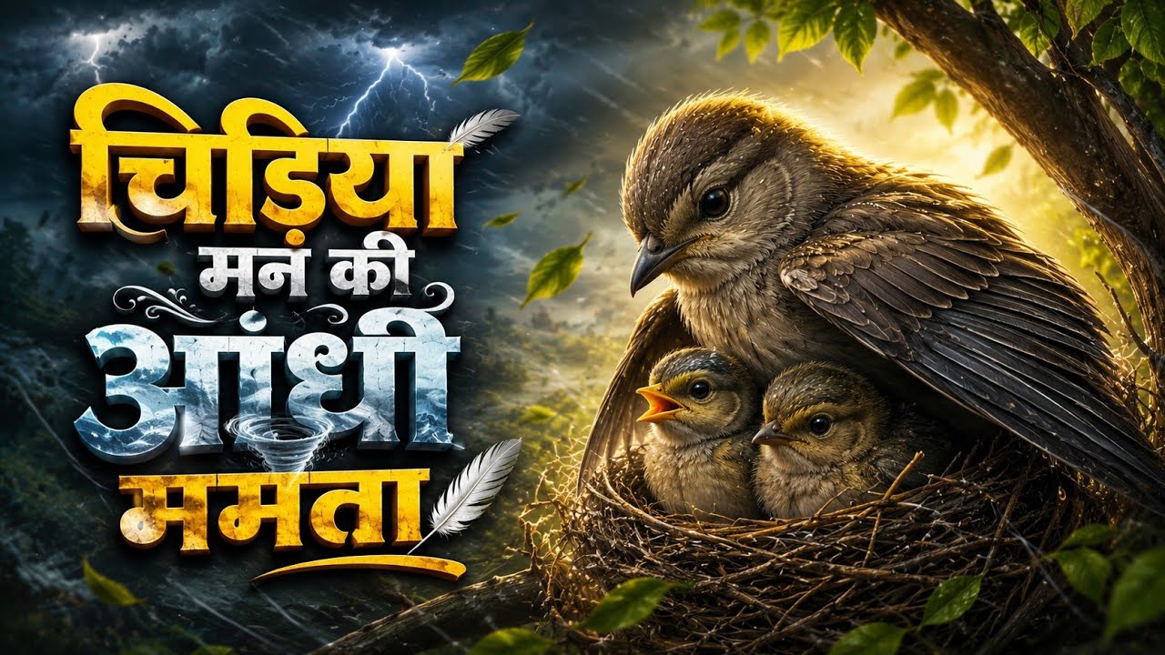 चिड़िया की अंधी ममता | chidiya aur kauwa | Hindi kahaniya | हिंदी कहानी | chidiya ki Mamta | 