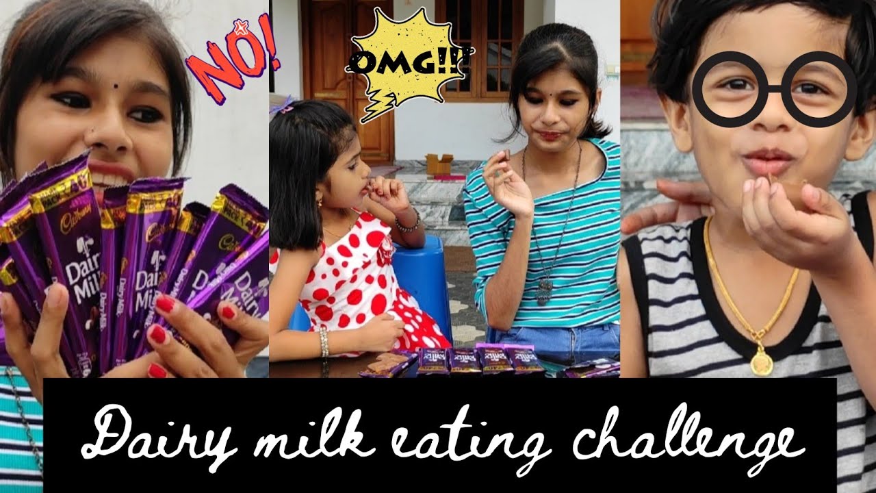 DAIRYMILK EATING CHALLENGE 😆 aar jaikkum? 🤔🥵