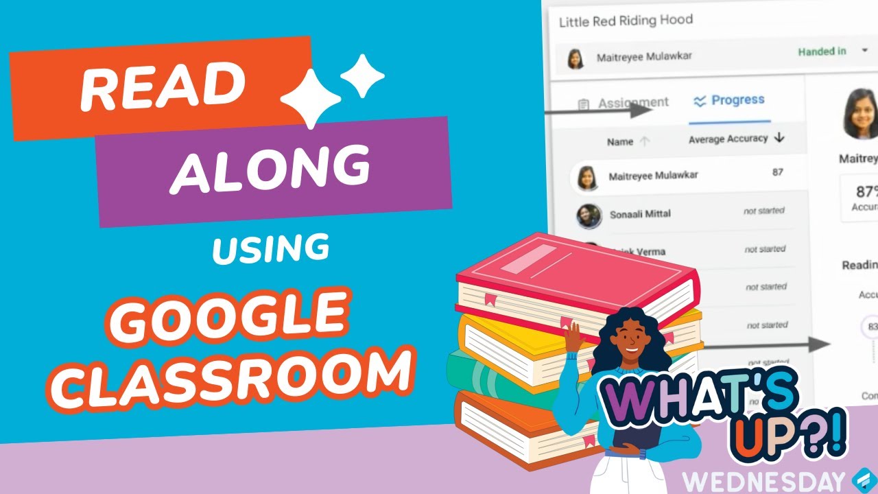 Read Along in Google Classroom - What's Up Wednesday