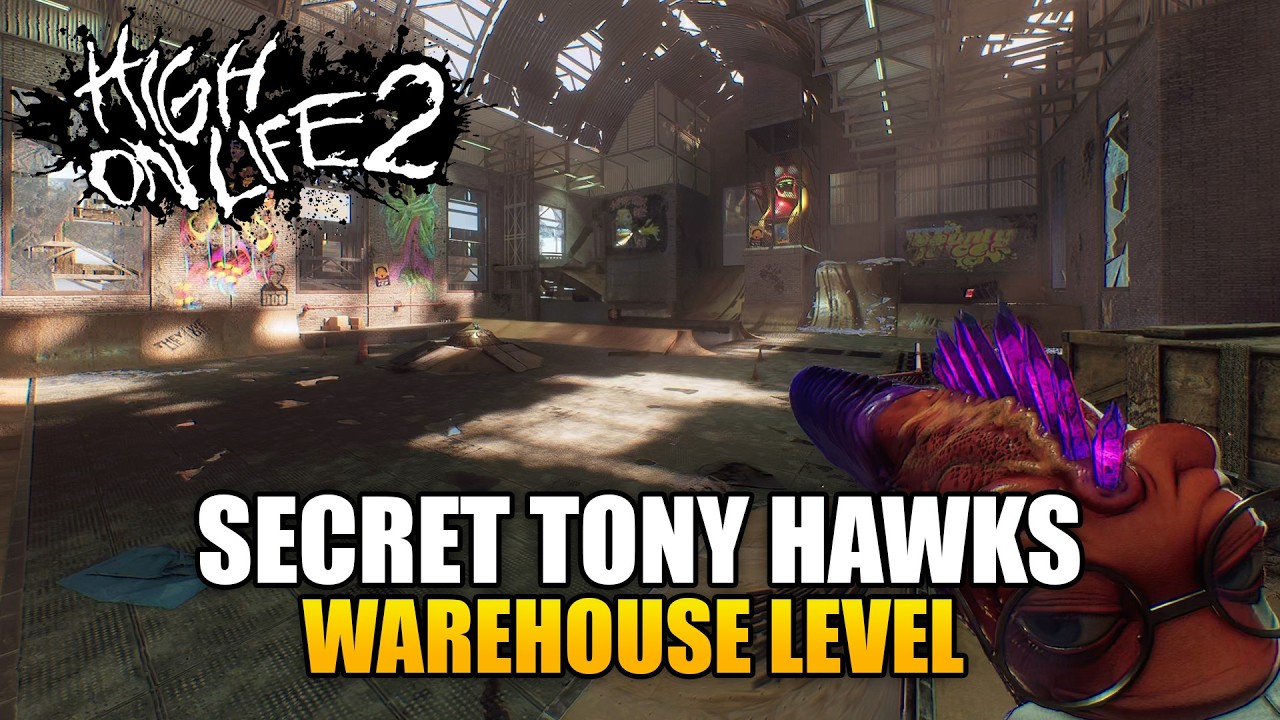 High on Life 2 - How to find Tony Hawk's Pro Skater Warehouse Easter Egg (Secret Level)