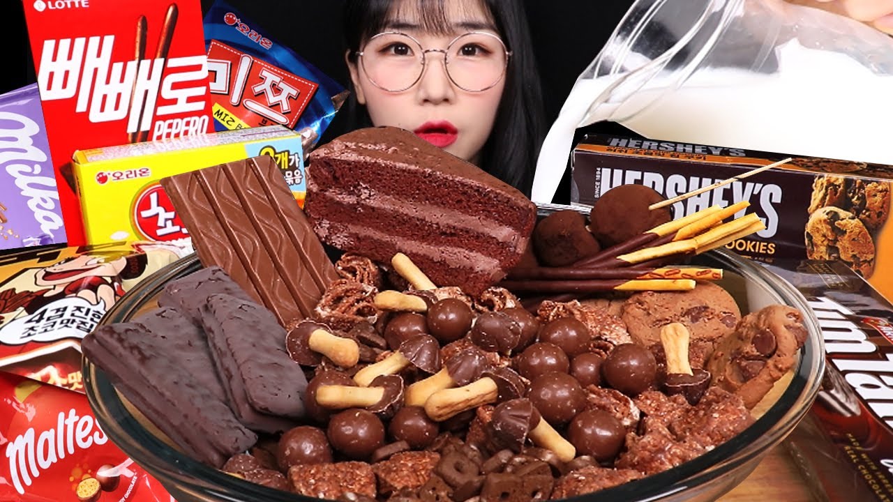 최애 과자 모아서 초코과자탕 먹방🍫 Chocolate Party! Cake Chocolate Tim Tam Choco Dessert MuKBang~!