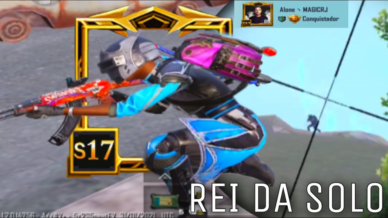 SO ASSIM PRA PARAR O RJ SOLO CONQUISTADOR PUBG MÓBILE