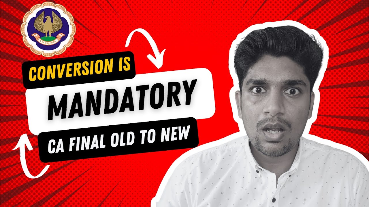 LIVE Demo: How to convert from CA Final old syllabus to new syllabus (New scheme of education)